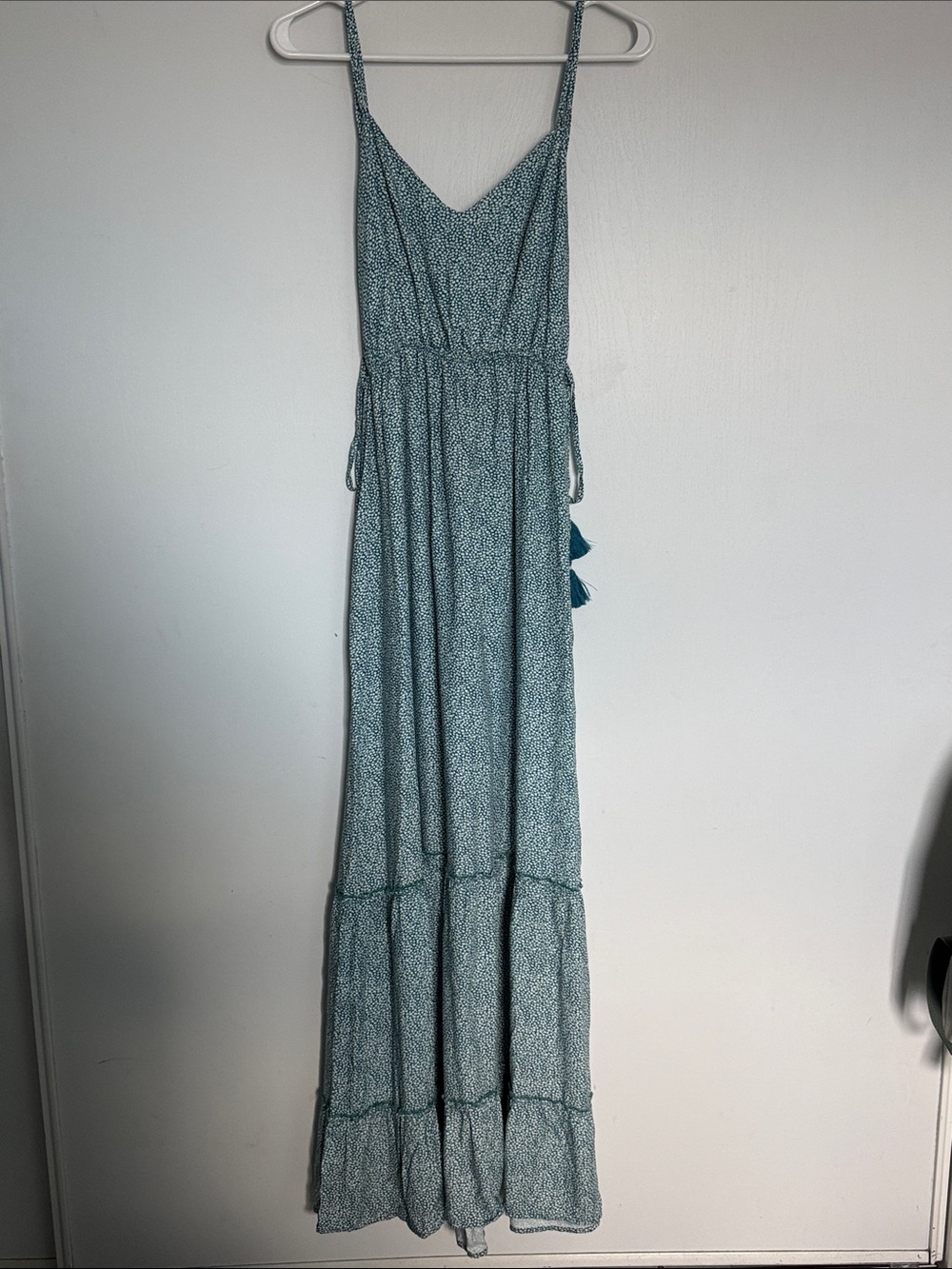 Anthropologie - Maaji Teal Spotted Maxi Dress | Sz L